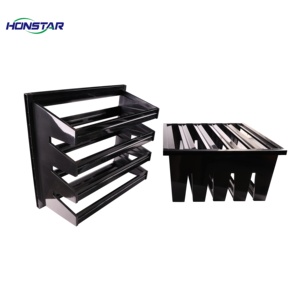Hiệu quả cao W phong cách ABS khung mới nhỏ gọn V Ngân hàng 4V Kết Hợp <span class=keywords><strong>HEPA</strong></span> lọc không khí lọc PP sợi sử dụng cho nhỏ gọn V ngân hàng 4V - Product Image 6