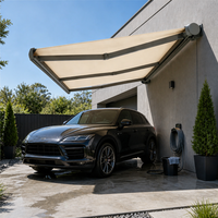 Auvent rétractable électrique motorisé personnalisable, cassette intégrale, télécommande, auvent de terrasse