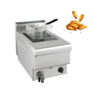 RTK Commercial Restaurant Equipment Gas Type Fryer Stainless Steel Potato Chips Frying Maker Machine Gas Chips Fryer