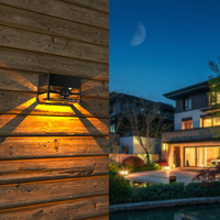 Hooree Solar Spottssor Mur Paysage Lightsolar Scintillement Flamme Torche Ligsecurity Lightingion Lampes Jardin Lumières Luces LED