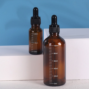 Botol minyak esensial kaca coklat 10ml 30ml, botol tetes tahan cahaya dengan ujung lancip mewah stok pabrik - Product Image 3