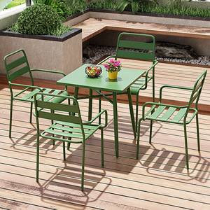 Conjunto <span class=keywords><strong>de</strong></span> Mesa <span class=keywords><strong>y</strong></span> <span class=keywords><strong>Sillas</strong></span> <span class=keywords><strong>de</strong></span> Comedor Resistentes para Exteriores, para Patio, Balcón, Jardín, Ocio <span class=keywords><strong>y</strong></span> Cafeterías o Tiendas <span class=keywords><strong>de</strong></span> Té con Leche - Product Image 2