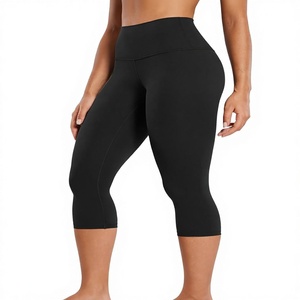 CRZ YOGA Leggings <span class=keywords><strong>Capri</strong></span> de Yoga à Taille Haute 19'' avec Effet Ventre Plat, Ultra Doux, pour l'Entraînement et le Détente, Pantalon Court Athlétique pour Femme - Product Image 1