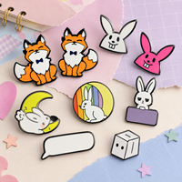 Épingles en émail personnalisées avec des personnages de dessins animés, badges en métal émaillé doux ou dur pour sacs à dos, vêtements, chapeaux et objets de collection