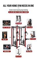 Máquina Smith Power Rack, Máquina Smith Mr. Monster, Entrenador Funcional, Máquina Smith con Doble Cable Crossover, Máquina Smith Personalizable