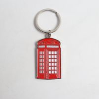 Porte-clés en métal avec drapeau anglais, porte-clés avec drapeau britannique, porte-clés avec bus à double étage de Londres