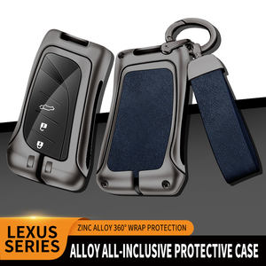 Funda de cuero de aleación de Zinc con logotipo de coche personalizado para <span class=keywords><strong>Lexus</strong></span> <span class=keywords><strong>NX</strong></span> ES <span class=keywords><strong>UX</strong></span> US RC LX GX IS RX 200 <span class=keywords><strong>250H</strong></span> 350H LS 450H 260H 300H UX200 - Product Image 4