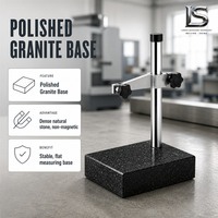 Support de comparaison de granit à bras horizontal pour inspection dimensionnelle en atelier