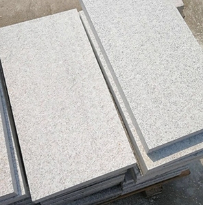 Ngoài trời đá tự nhiên bước bên ngoài đá <span class=keywords><strong>Granite</strong></span> cầu thang thiết kế chất lượng tốt đánh bóng padang mè trắng grey lát tấm ngoài trời - Product Image 4