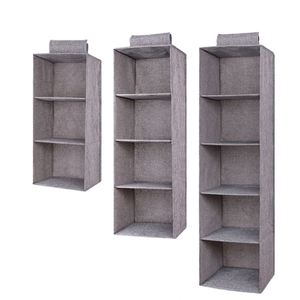 Organizadores y Almacenamiento Colgantes para Armarios, Estantes Colgantes de 3, 4 y 5 Niveles, Organizador de Estantes para Armario con Cajones - Product Image 1