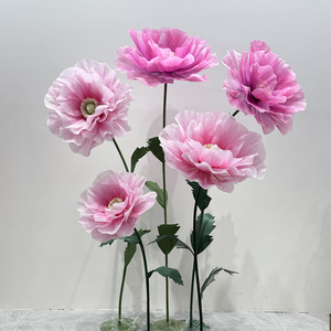 Fiori di peonia rosa multistrato fiori fatti a mano paesaggistico fiore gigante decorazione fiore artificiale - Product Image 2