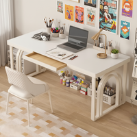 Bureau d'ordinateur en métal écologique DESIN au design moderne pour le bureau à domicile, surface d'apprentissage en métal, fabriqué en Chine