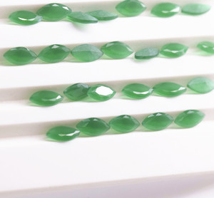 Gems <strong>Stone</strong> Malaysian Synthetic <strong>Jade</strong> Green Man-Made Emerald Green <strong>Jade</strong> <strong>Stone</strong> Glass Marquise Cut Synthetic Gemstone for Sale - Product Image 1