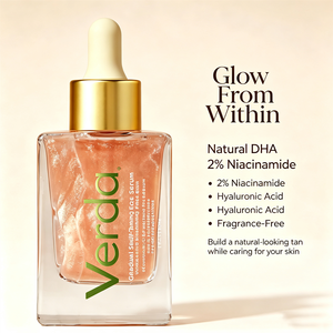 Suero <span class=keywords><strong>Autobronceador</strong></span> Gradual de Marca Privada para Rostro, Bronceado Natural Uniforme con Efecto Beso de Sol, Suero Bronceador 24k para Todo Tipo de Piel - Product Image 4