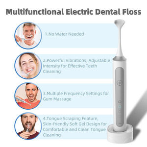 Electric Dental Flosser Z5 50 Portable Oral Hygiene Tool For Teeth Cleaning Home Use With Tongue Scraper Feature - Product Image 3