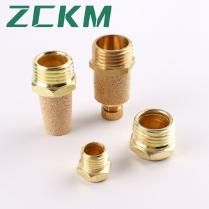 Đầu Dài Muffler Tiếng Ồn Ức Chế Xi Lanh Khí Nén Silencer Đồng Muffler - Product Image 2