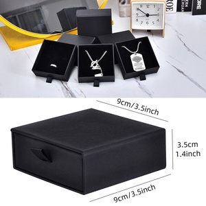 Custom Logo Rigid Sliding Drawer Jewelry and Watch <b>Gift</b> <b>Box</b> Paper Packaging for <b>Earrings</b> Necklaces Rings and Bracelets - Product Image 2