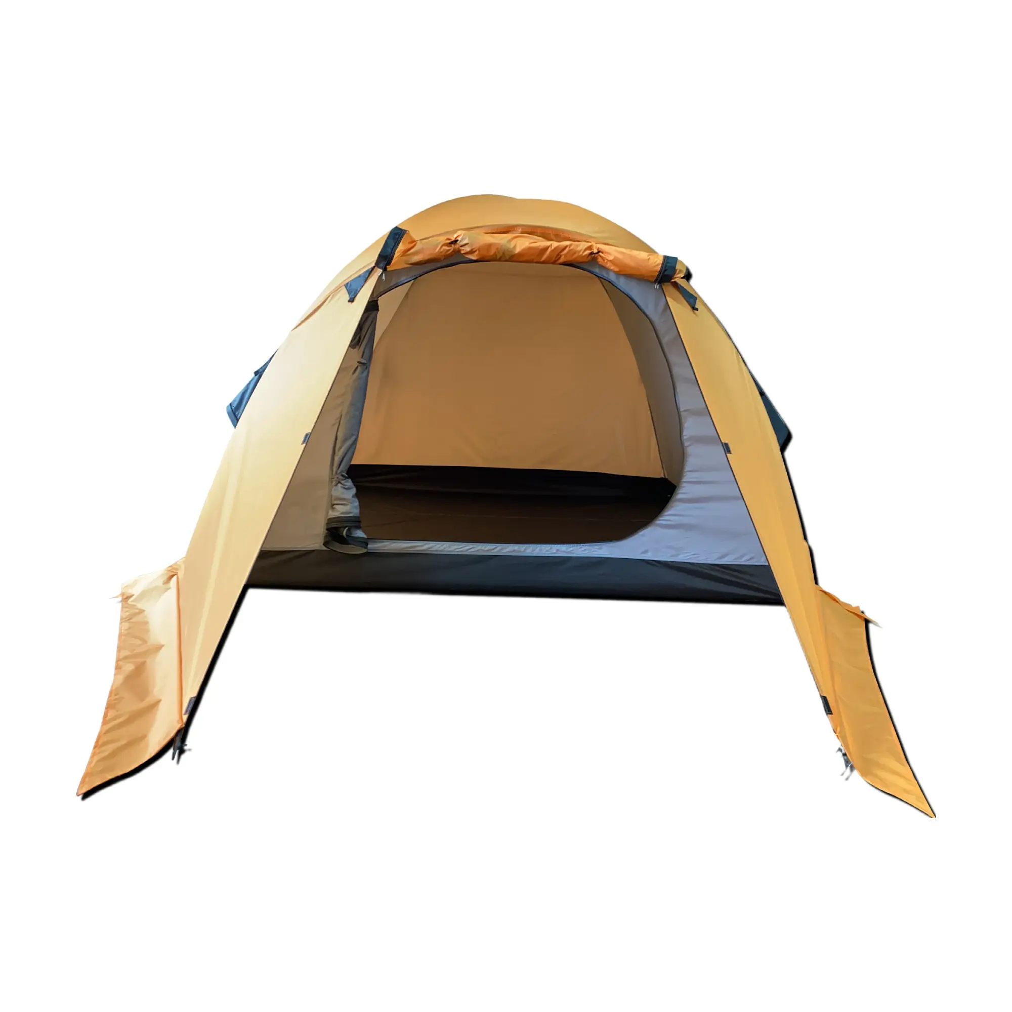 Tenda da campeggio all'aperto da 3 a 4 persone tenda a doppio strato impermeabile PU3000mm telaio in alluminio 3-4 tenda familiare facile installazione per zaino