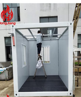 Maßgefertigtes Tragbares Günstiges Mini-Containerhaus Kleines Wachhäuschen Bürohaus für Sicherheit Container-Fertighaus Baustelle