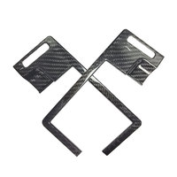 Décoratif en fibre de carbone pour la sortie d'air de la console centrale de la voiture Nissan 350Z 2003-2006, autocollants pour le cadre de la sortie d'air