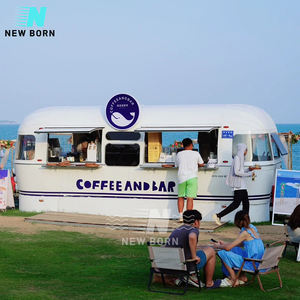 Boulangerie-BBQ-Burger Mobile Food Truck Trailer Durable Fibre de Verre Street <span class=keywords><strong>Camion</strong></span> pour Café Crème Glacée Snack Foods & Chips avec Porche - Product Image 4