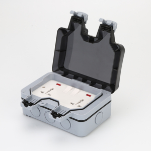 Chiều Cao IP66 13A <span class=keywords><strong>2</strong></span>-<span class=keywords><strong>GANG</strong></span> DP Thời Tiết Ngoài Trời Ổ Cắm Chuyển Mạch Đa Năng Của Anh Với MP22-UN NEON - Product Image 2