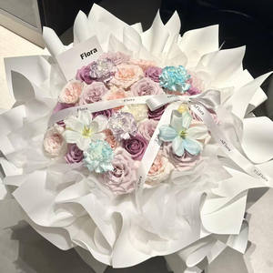 Ramo de Rosas de Seda de Lujo para el Día de San Valentín 2025, Muñeca de Peluche Rosa Premium, Regalo Romántico Oculto, Regalo de Amor de Alta Gama, Sorpresa - Product Image 4