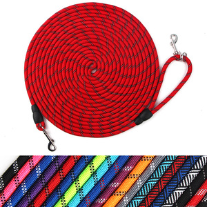 Qbellpet nouvelle arrivée robuste 16FT 30FT 50FT longue corde multi-usages laisse ronde chien pour l'entraînement jouer et Camping - Product Image 5