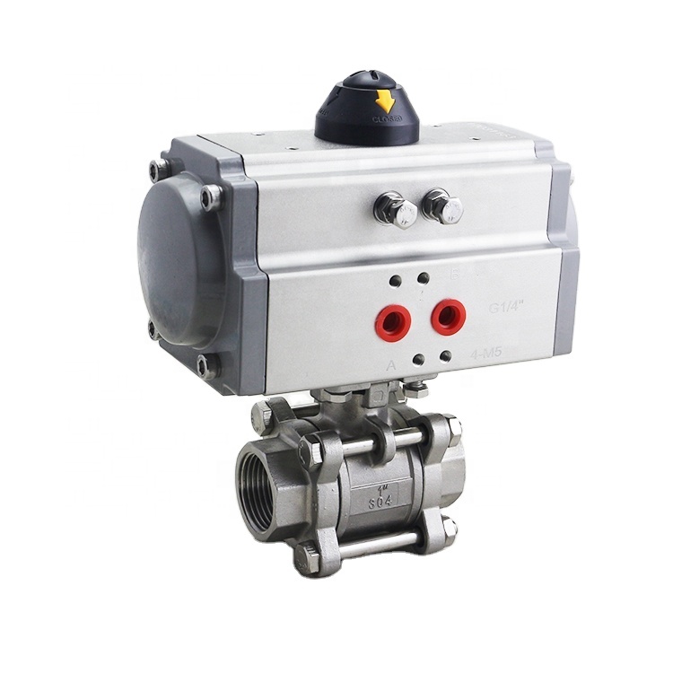 AT-63D Serie Dubbelwerkende Pneumatische Rotary Actuator Kogelkraan Vlinderklep Lente Terugkeer Pneumatische Actuator