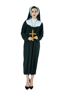 Costumi da Suora per Travestimento Luolan per Feste in Maschera di Pasqua, Cosplay, Spettacoli Teatrali, Fantasia Europea e Americana, <span class=keywords><strong>Film</strong></span> e Serie TV - Product Image 2