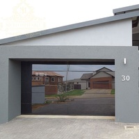 9x8 9x7 16x7 américain sectionnel aérien pleine vue aluminium panneau de verre trempé porte de garage alliage aluminium verre porte de garage