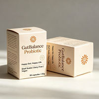 Customized Product Small Box Plain White Cardboard Paper Box for Medicine Supplement Bottle Packaging