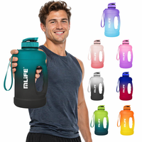 Produit très vendu Bouteille d'eau de 73 oz avec couvercle rabattable Bouteille d'eau de sport pour la salle de sport Bouteille d'eau de sport motivante