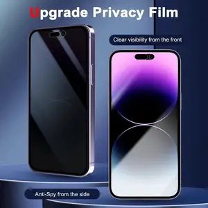 1 חבילה Nuglas פרטיות מזג זכוכית מסך מגן עבור IPhone 14 פרו מקס אנטי מציץ פרטיות מסך מגן