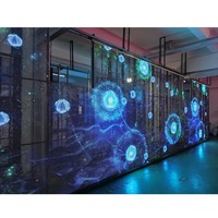 IP65 70% Transparence 500*1000mm Grille Extérieure Écran Location Led Transparent Écran Prix P3.91 Pantalla Led Transparente