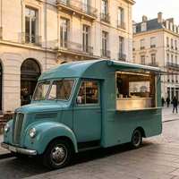 Food Truck Entièrement Équipé, Camion de Vente de Hot-dogs et de Café, Disponible à la Vente Immédiate, Personnalisable, Démarrage Rapide, Conduite Facile.