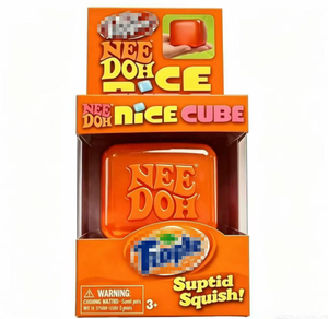 ของเล่นบีบลดความเครียด NeeDoh Nice Cube Soda รูปทรงลูกบาศก์ บรรจุในกล่องสุ่ม ของเล่นนุ่มนิ่มสำหรับเด็กและผู้ใหญ่ เหมาะสำหรับเป็นของขวัญในงานปาร์ตี้ - Product Image 5