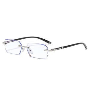 Nouveau Style maçonnerie bord coupé montures de lunettes en gros mode affaires Anti lumière bleue lunettes Ultra léger TR90 montures de <span class=keywords><strong>lunette</strong></span> - Product Image 3
