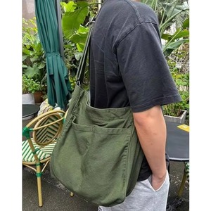 Sac fourre-tout en toile BSCI pour femmes et hommes, sac à bandoulière, sac messager décontracté multi-poches, sac de voyage et de travail - Product Image 2