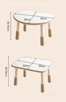 Tables et chaises pour enfants pour la cantine scolaire et les meubles de maternelle, tables rectangulaires en bois pour enfants