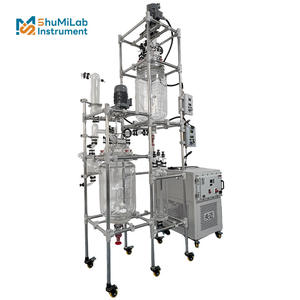 10L 50L 100L 200L Reator De Vidro Encamisado Reação Embarcação Vidraria De Laboratório com Aquecedor & Chiller - Product Image 2