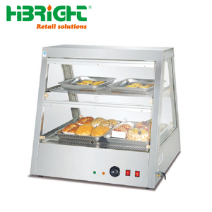 Encimera de restaurante de acero inoxidable con calefacción eléctrica, vitrina de calentamiento de comida rápida, escaparate comercial - Product Image 1