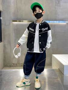 Nouvelle veste bomber respirante en polyester/coton rembourrée de duvet vert baseball pour garçons, adolescents et enfants – Collection Automne - Product Image 5