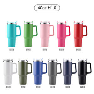แก้วกาแฟแบบมีหูจับ สแตนเลสสตีล เก็บความร้อน-เย็น ขนาด 40 ออนซ์ รุ่น H1.0 H2.0 สำหรับเดินทาง พิมพ์โลโก้ได้ตามต้องการ - Product Image 6
