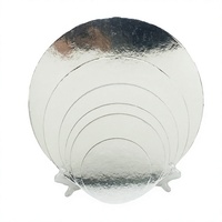 Vente en gros de cercles à gâteau en feuille d'argent et de bases carrées en carton de 6, 8, 10 et 12 pouces pour l'emballage de pâtisseries et de pâtes à sucre