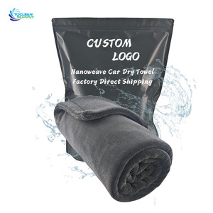 Serviette de voiture en microfibre super absorbante de qualité supérieure, personnalisable double face, 1200gsm/1400gsm/1800gsm, tissage <span class=keywords><strong>Nanon</strong></span> - Product Image 1