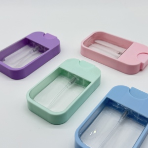45ml Square Card <b>Perfume</b> Spray Bottle Empty Plastic Portable Pocket <b>Atomizer</b> - Product Image 5