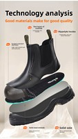 Bottes de sécurité montantes pour hommes, respirantes, antistatiques, imperméables, résistantes à l'écrasement et anti-perforation, avec embout en acier, idéales pour l'été
