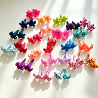 Manik-manik Bunga Puakenikeni dari Tanah Liat Polimer Multiwarna Buatan Tangan Gaya Hawaii untuk Pembuatan Perhiasan DIY Lei Anting Kalung.