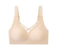 Übergrößen-Damen-BH Hochwertige Durchbrochene Unterwäsche mit Mesh Nahtlos Latex Hochelastischer Brust-BH